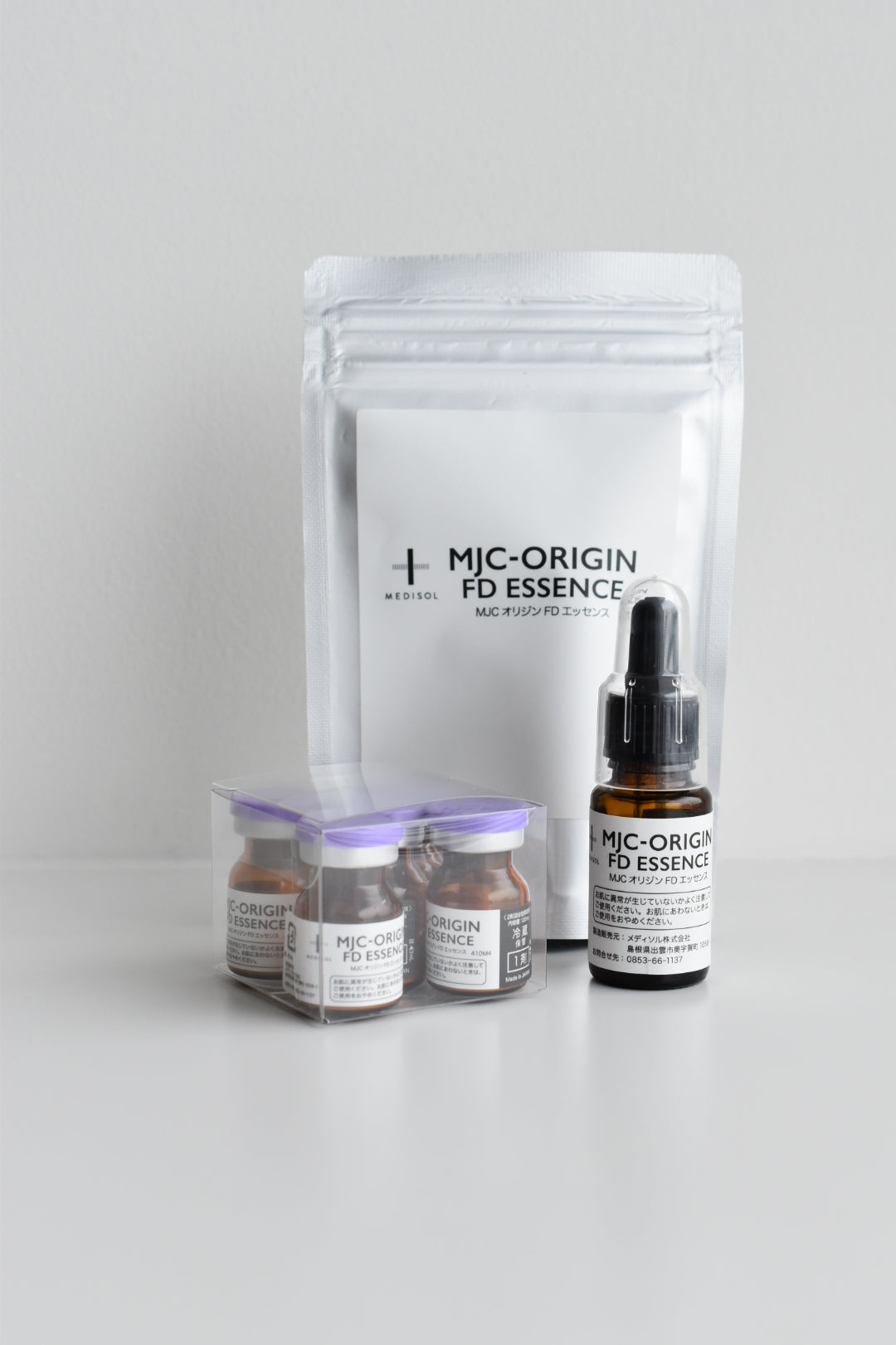 出雲MEDISOL MJC-ORIGIN FD essence〈ヒト幹細胞培養上清FDエッセンス×高濃度熟成ホースプラセンタ〉1セット5回分
