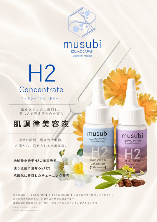 H2コンセントレート〈２剤式水素発生美容オイル〉肌調律美容